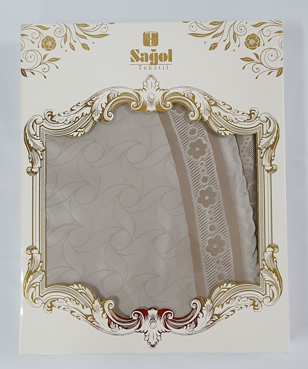 

Скатерть Sagol тефлон 160x300 ovale St-052 Cappucino в коробке *