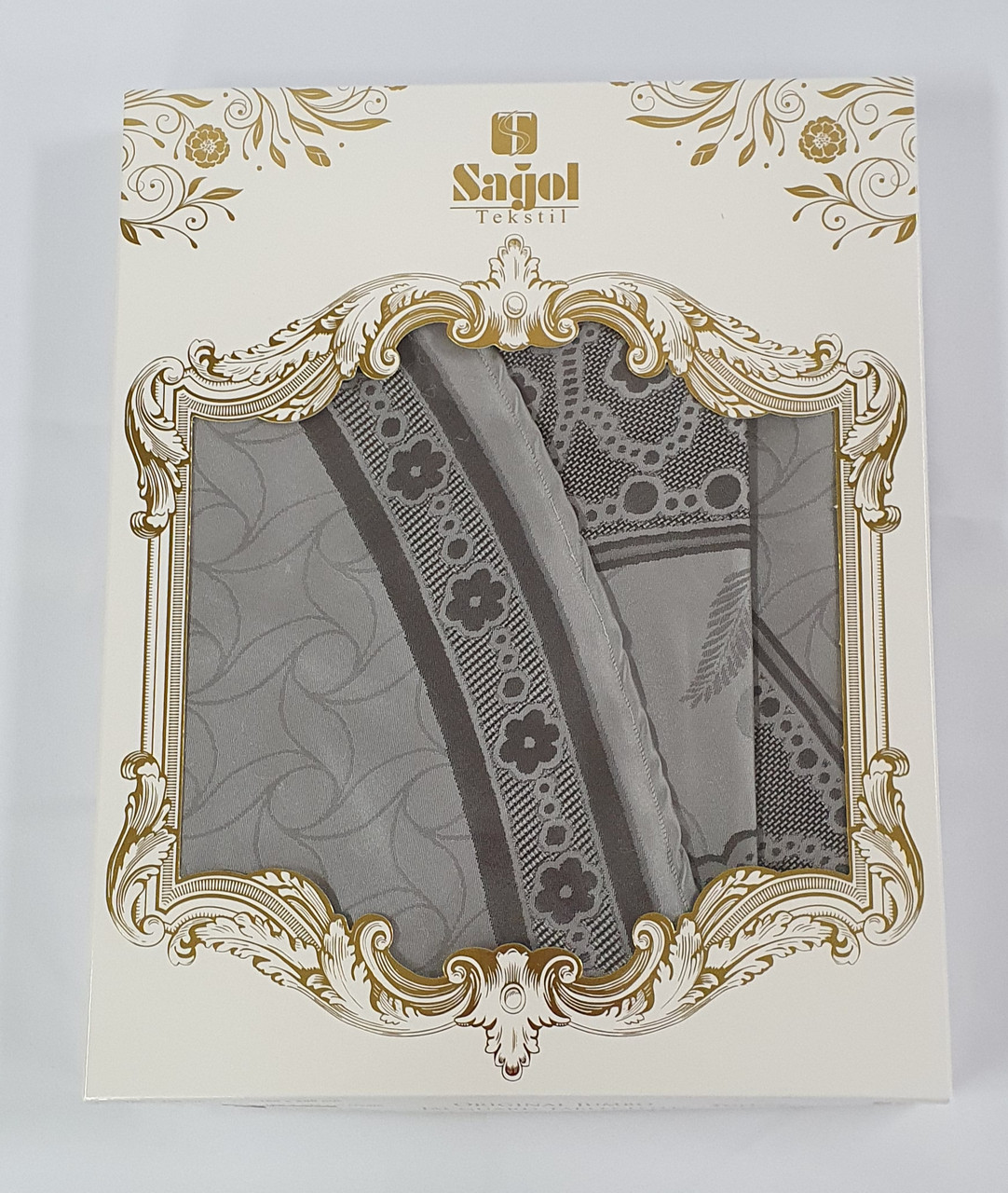 

Скатерть Sagol тефлон 160x300 ovale St-052 Grey в коробке *