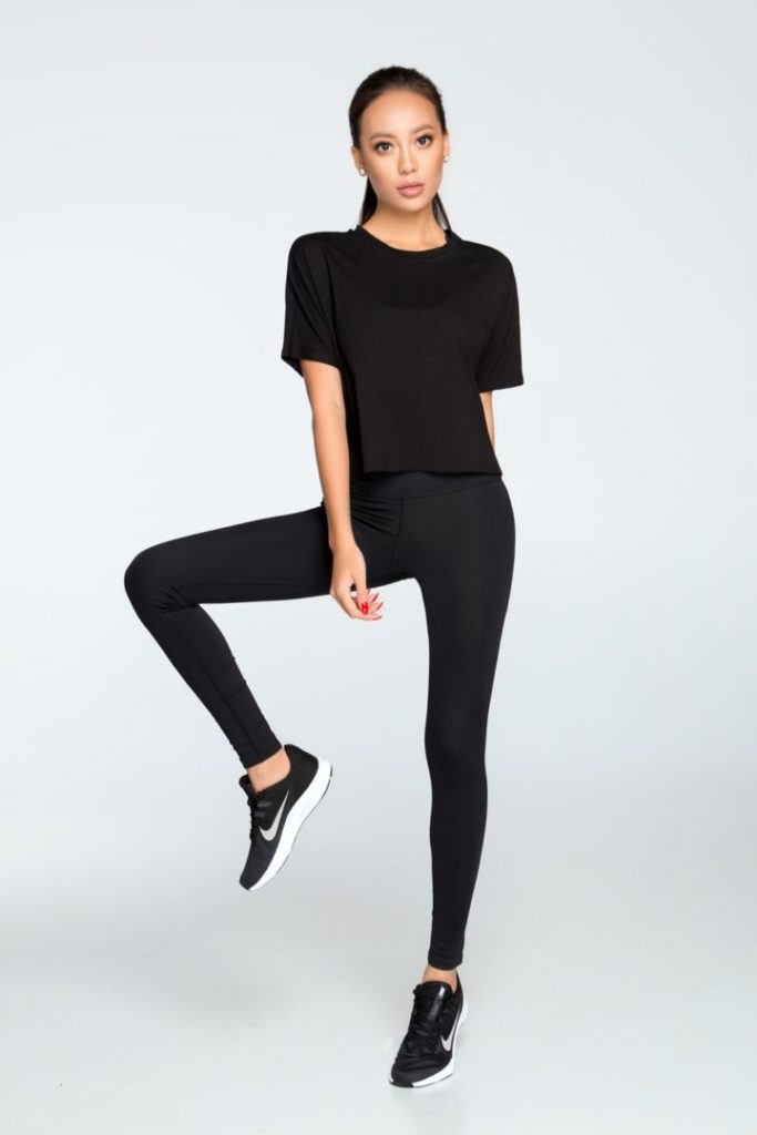 

Футболка Designed for Fitness BASIC OVERSIZE LONG / черная, Футболка Designed for Fitness BASIC OVERSIZE LONG XS/S черная