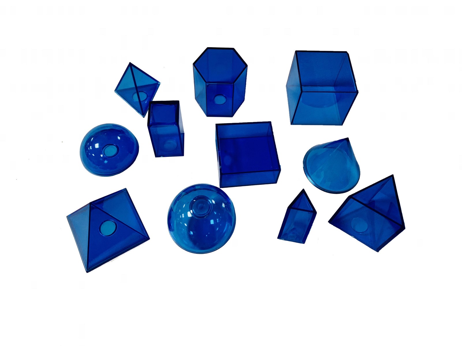 

Набор моделей геометрических тел и фигур 12 шт UMSchool Blue