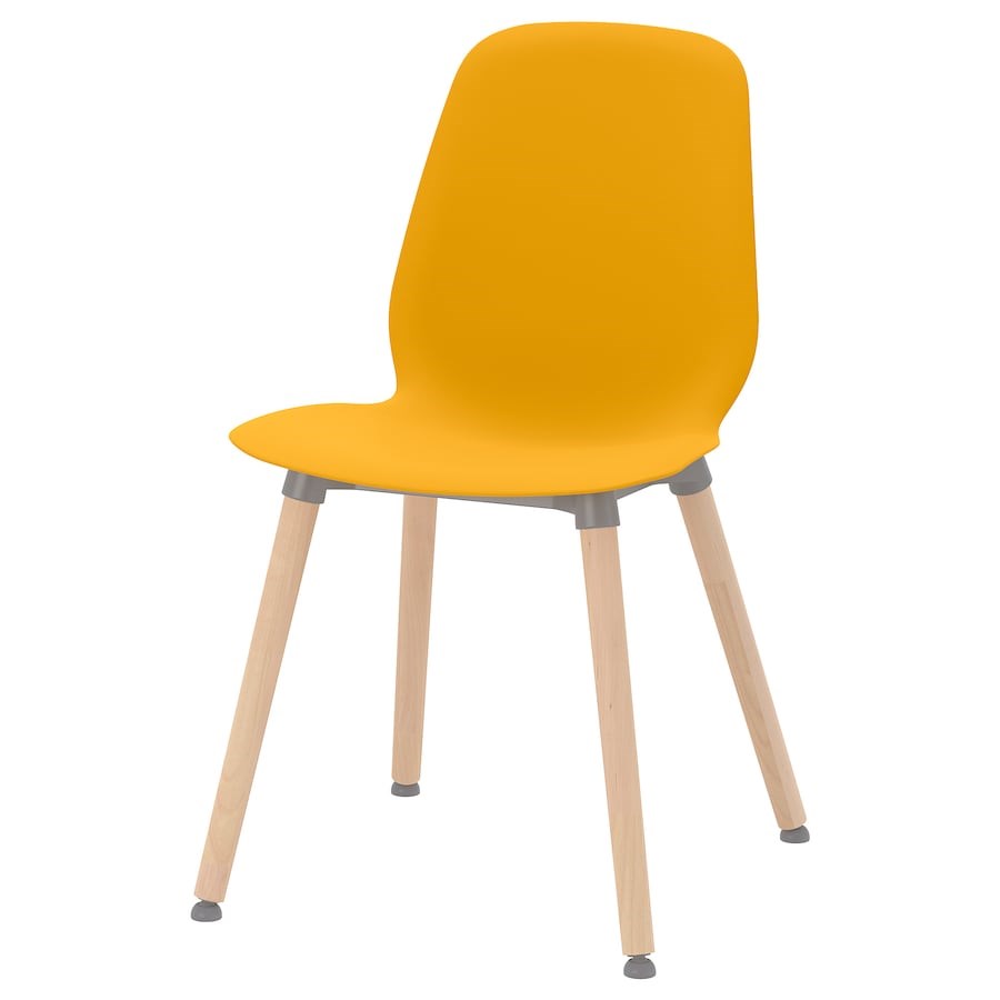 

Стілець IKEA LEIFARNE темно-жовтий / Ernfrid береза (693.042.16)