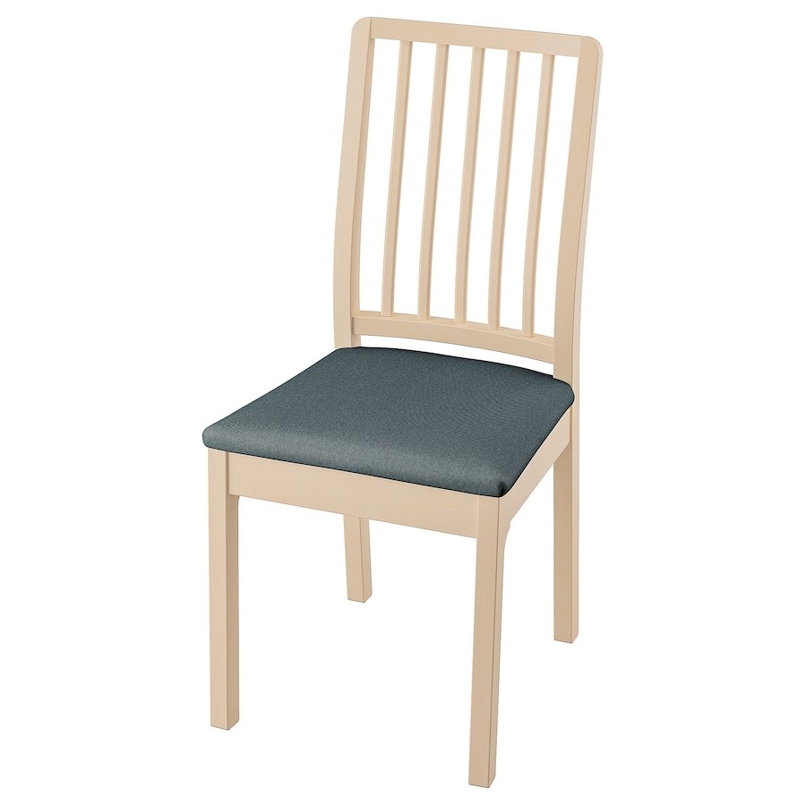 

Стілець IKEA EKEDALEN береза / Idekulla блакитний (793.166.43)