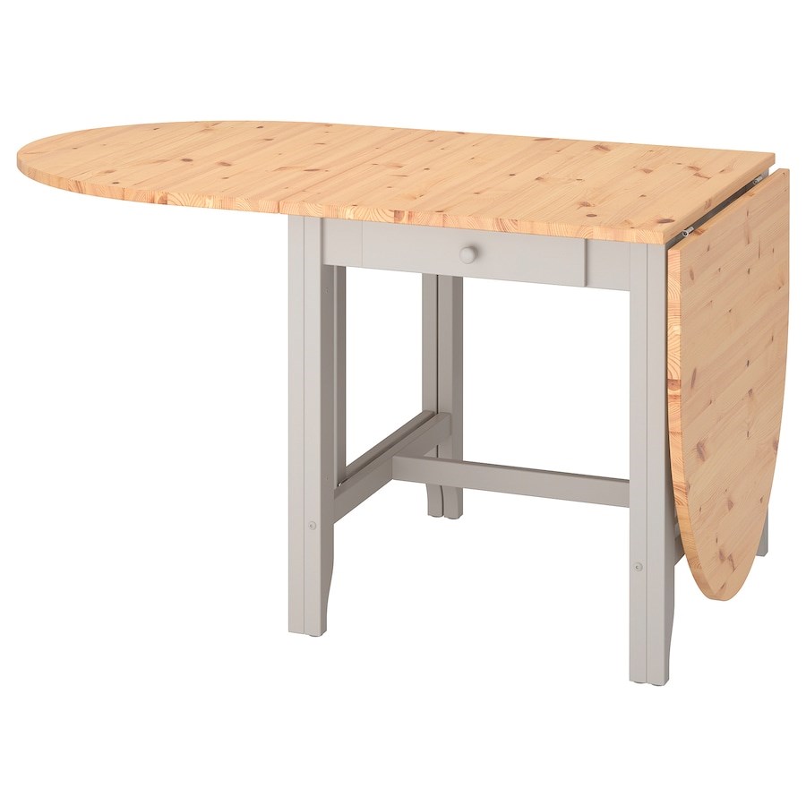 

Стіл із відкидною дошкою IKEA GAMLEBY 67/134 / 201x78 см морилка (602.470.27)