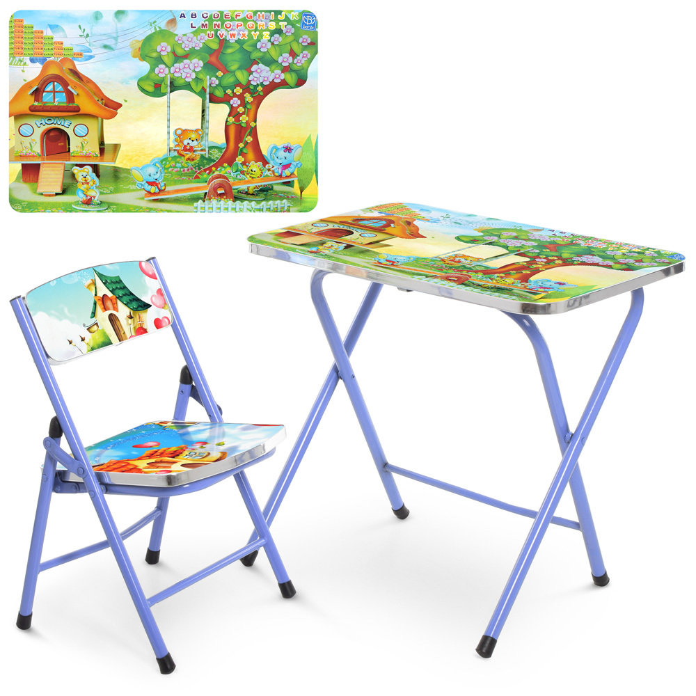 

Столик со стульчиком складной Bambi A19-Home Blue (A19-Home)
