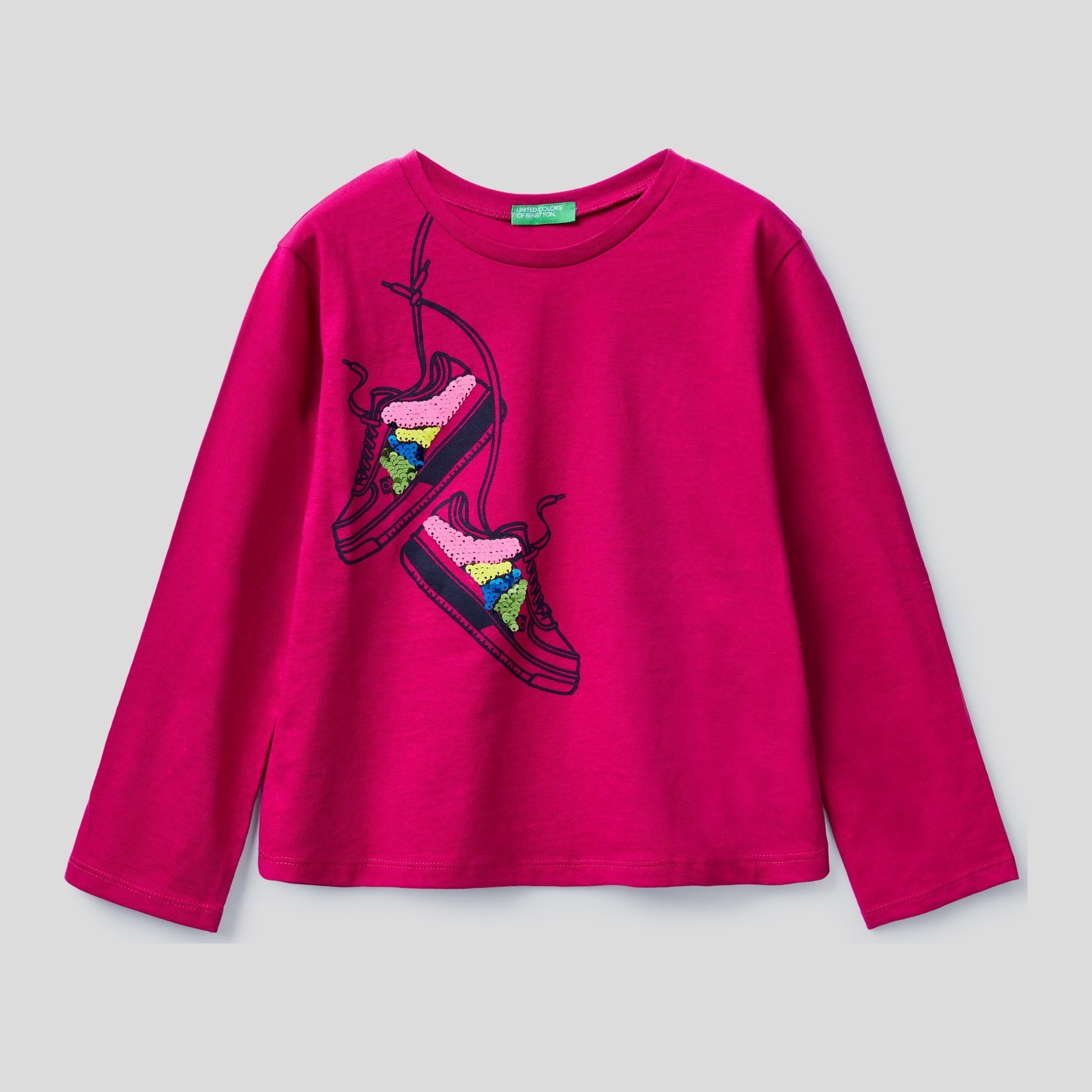 

Футболка с длинными рукавами United Colors of Benetton 3096C15BA.G-04L 160 см EL