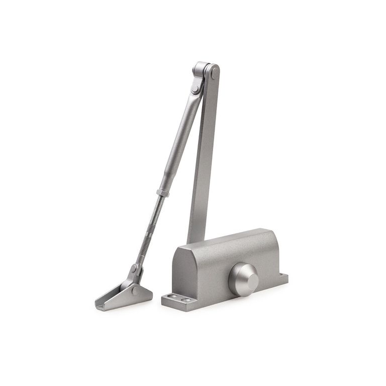 

Доводчик Дверной En2 25-45 Кг Серый Silver С Фиксацией 120С Siba Sb-1002 Silver N