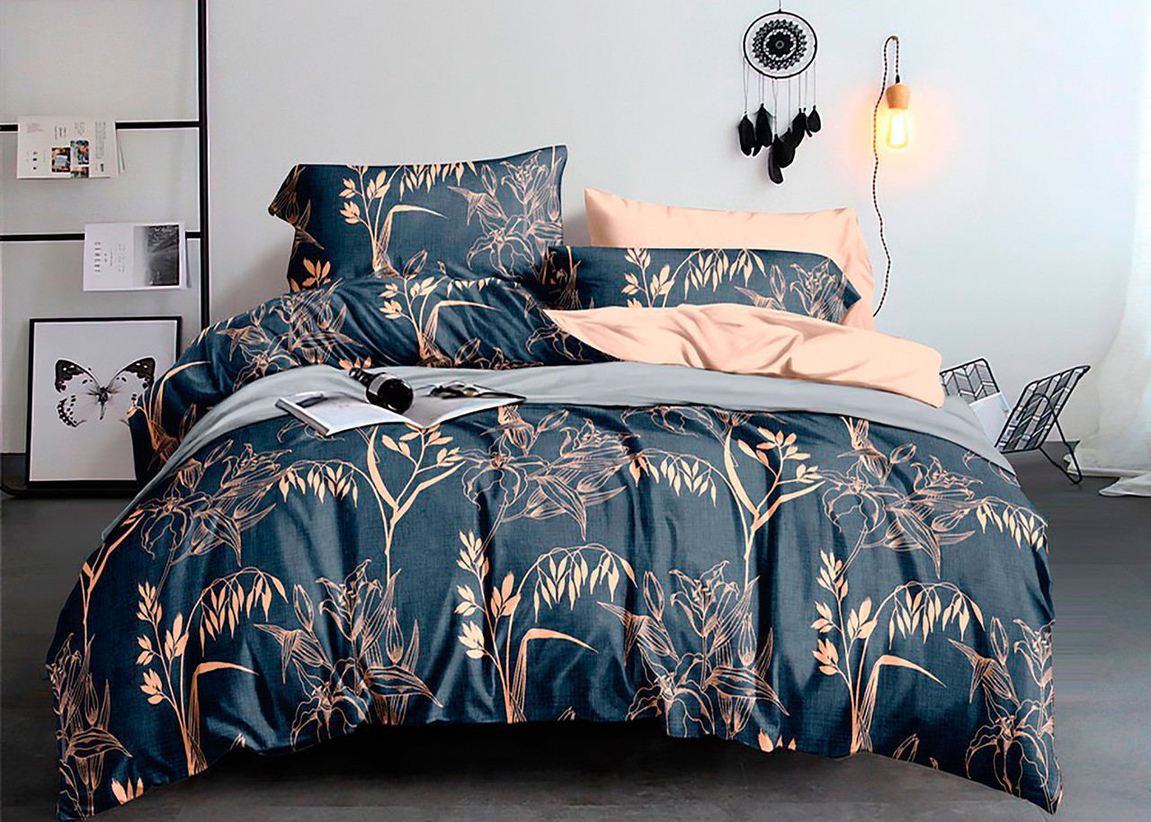 

Постельное белье полуторное Mazani Колосок 70х70 см, 150х220 см, на резинке 140х200х25 см