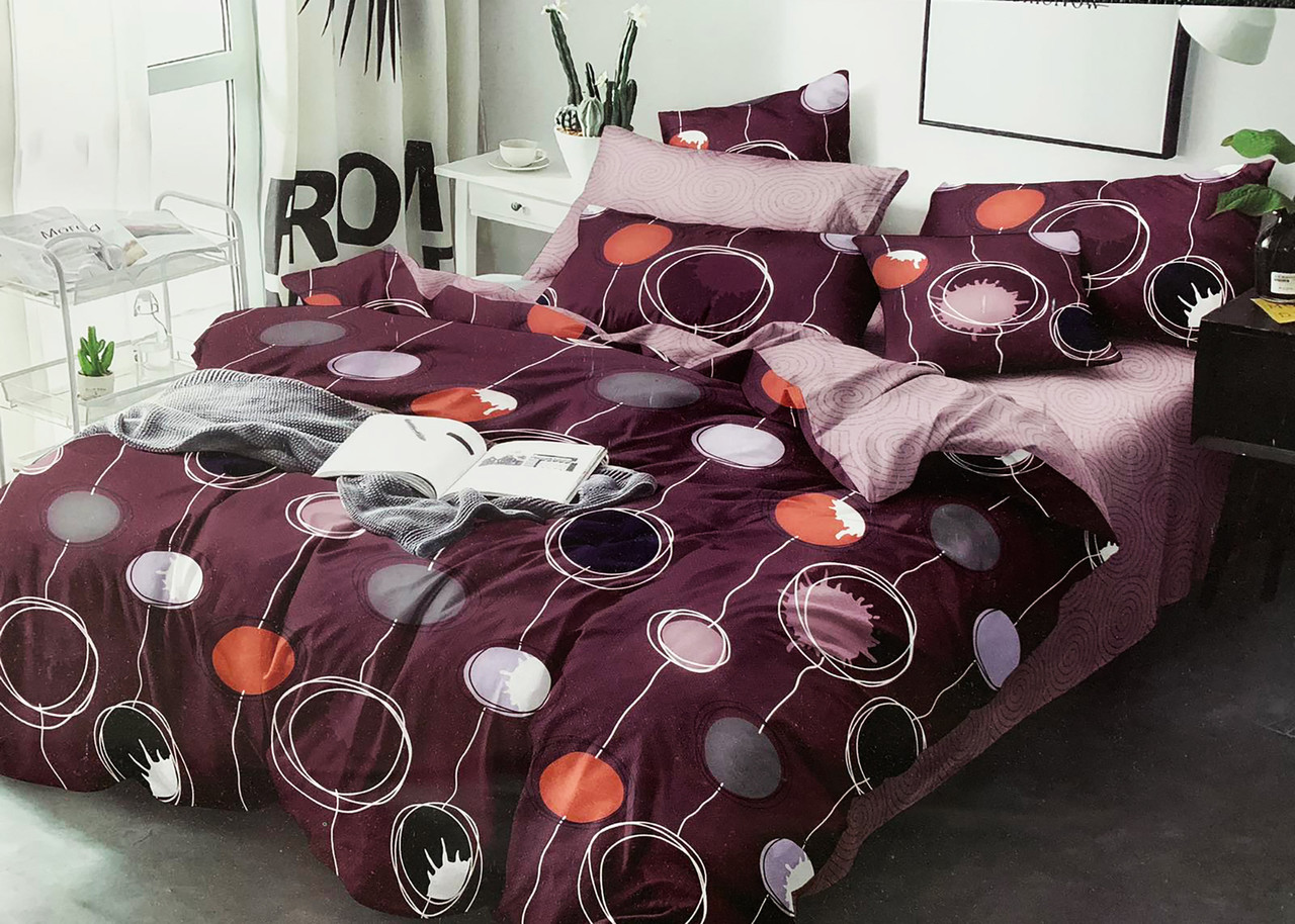 

Постельное белье двуспальное Mazani Шарики 50х70 см, 180х220 см, без резинки 200х220 см