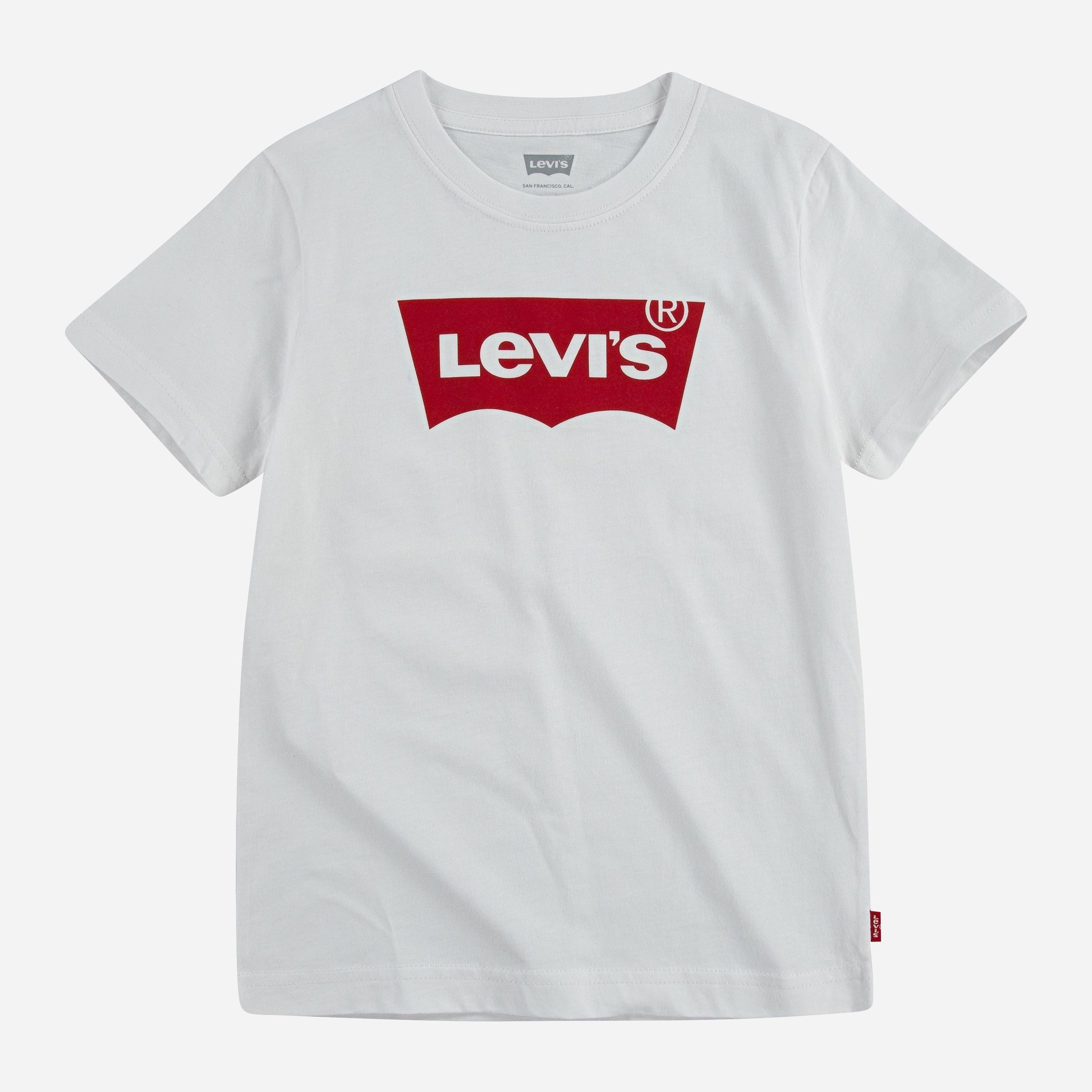 

Футболка детская Levi's Lvb S/S Batwing Tee 6E8157-001 98 см Белая