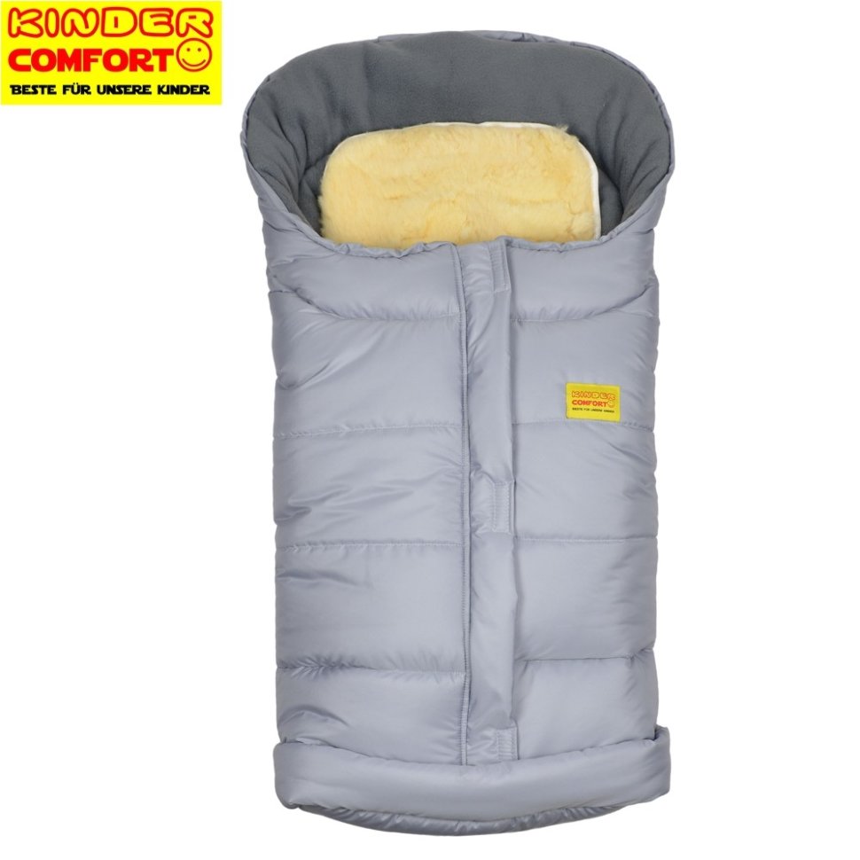 

Конверт флисовый Kinder Comfort Vlies Premium Grau серый премиум, размер 56-92