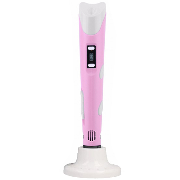 

3D ручка для рисования пластиком Pen-3 Pink c подставкой и трафаретами Розовая (par_3D PEN 3 3969_1)