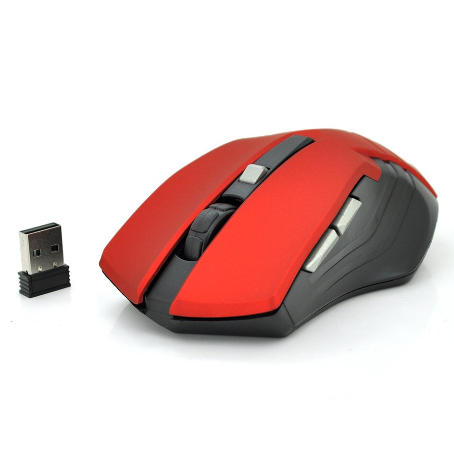 

Мышь беспроводная MICE E-2310, 6 кнопок, 800 / 1200 / 1600 DPI, 2.4Ghz 10м, Win7 / 8 / 10 Mac OS, 2*AAA, Red, COLOR BOX, Q60
