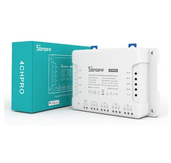 

Беспроводной смарт-переключатель (коммутатор) Sonoff 4CH PRO R3 40А
