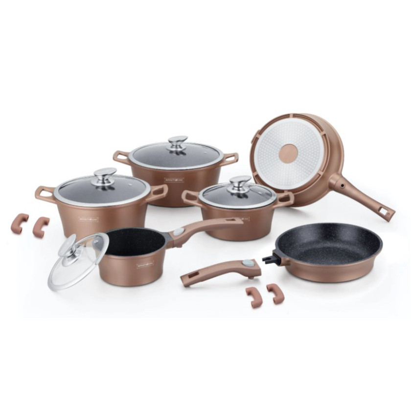 

Набор посуды для кухни Royalty Line RL-ES2014M 14 предметов Copper