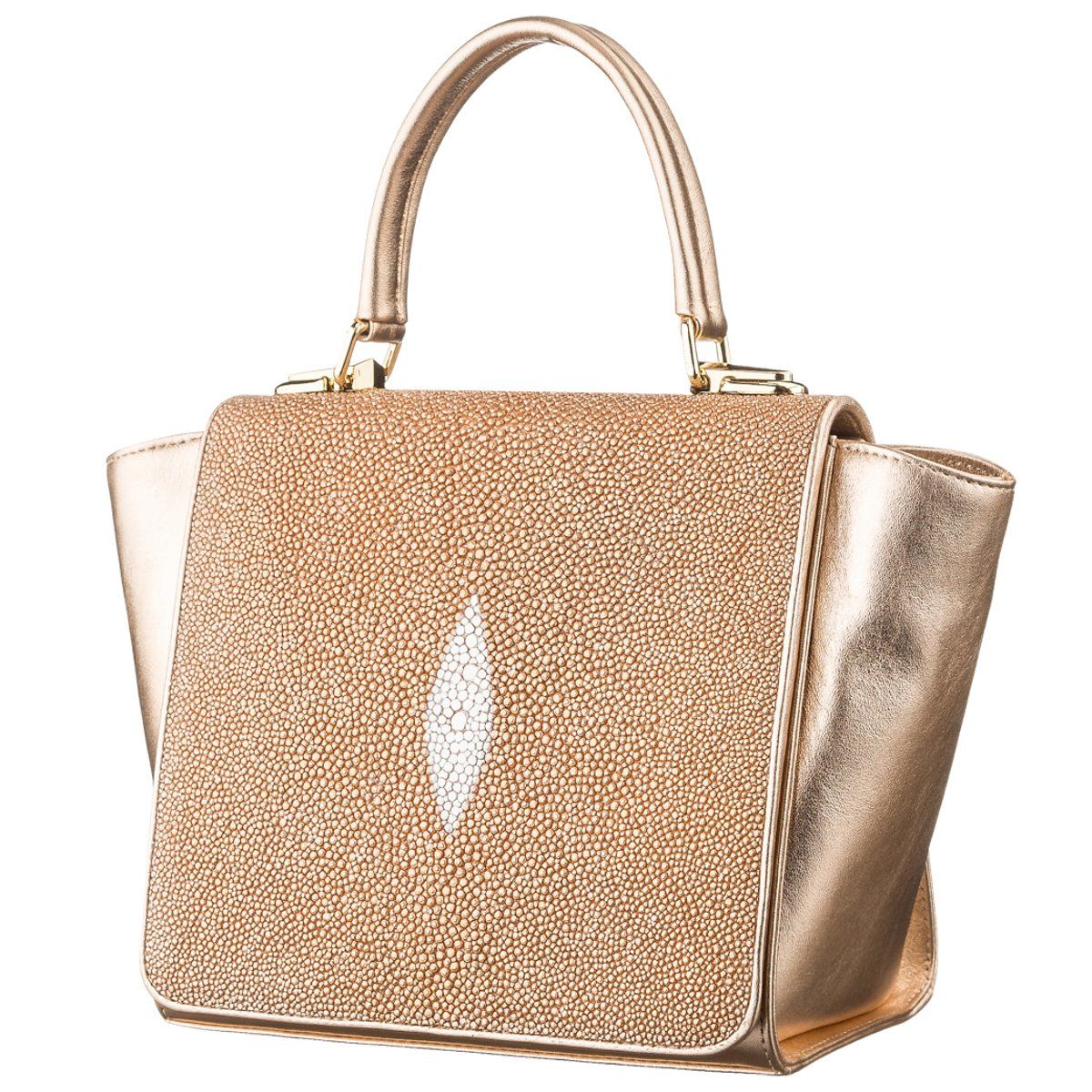 

Женская сумка из кожи ската STINGRAY LEATHER 18630 Золотой