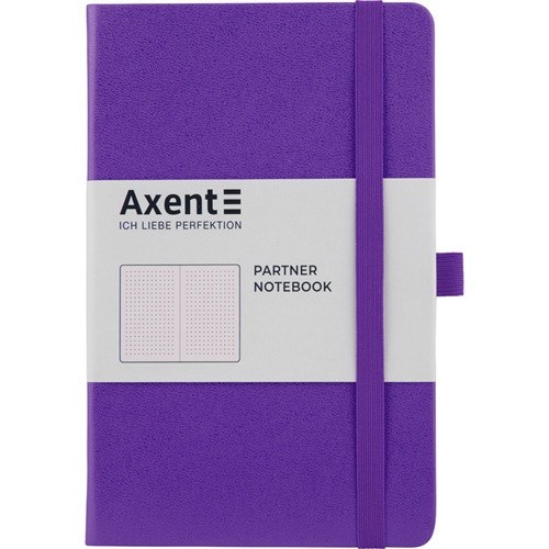

Книга записная Partner 125*195 96л в точку фиолетовая Axent