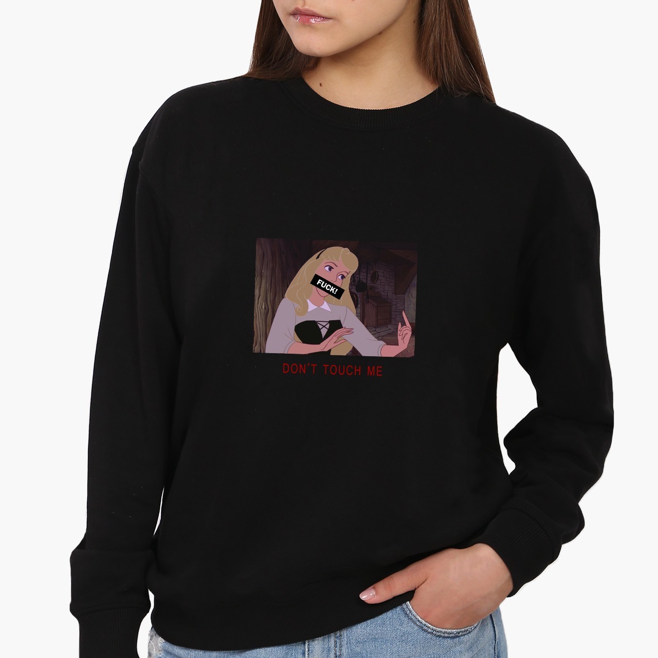 

Свитшот женский Спящая Красавица (Disney Sleeping Beauty) (8771-1431) Черный XS