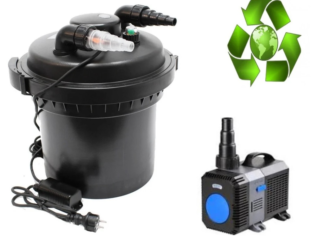 

Комплект для фильтрации пруда SunSun CPF-280 ECO UV 11 W до 8 000 л