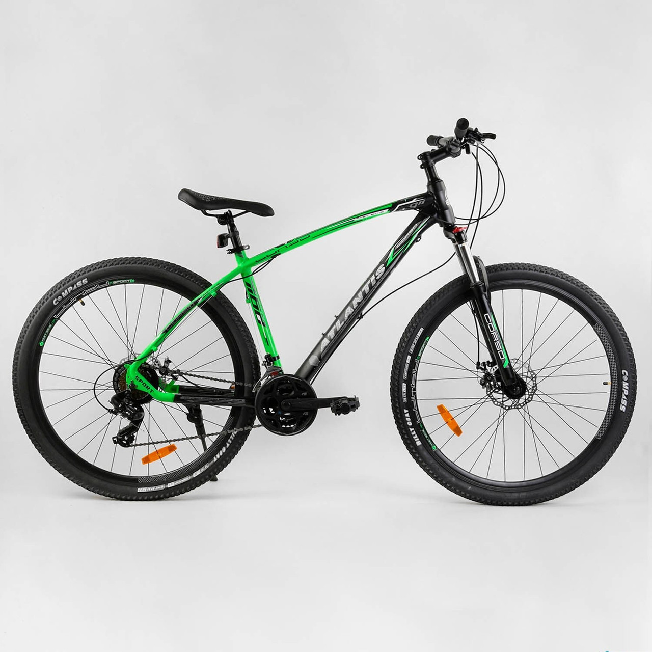 

Велосипед Спортивный 29" "CORSO" "Atlantis" Black/Light green