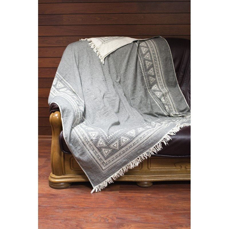 

Плед-накидка Barine - Mono Throw grey серый 130*170