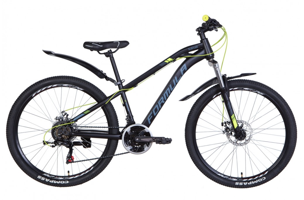 

Велосипед Formula DAKAR AM DD 24" Blk/grey/green 13 S