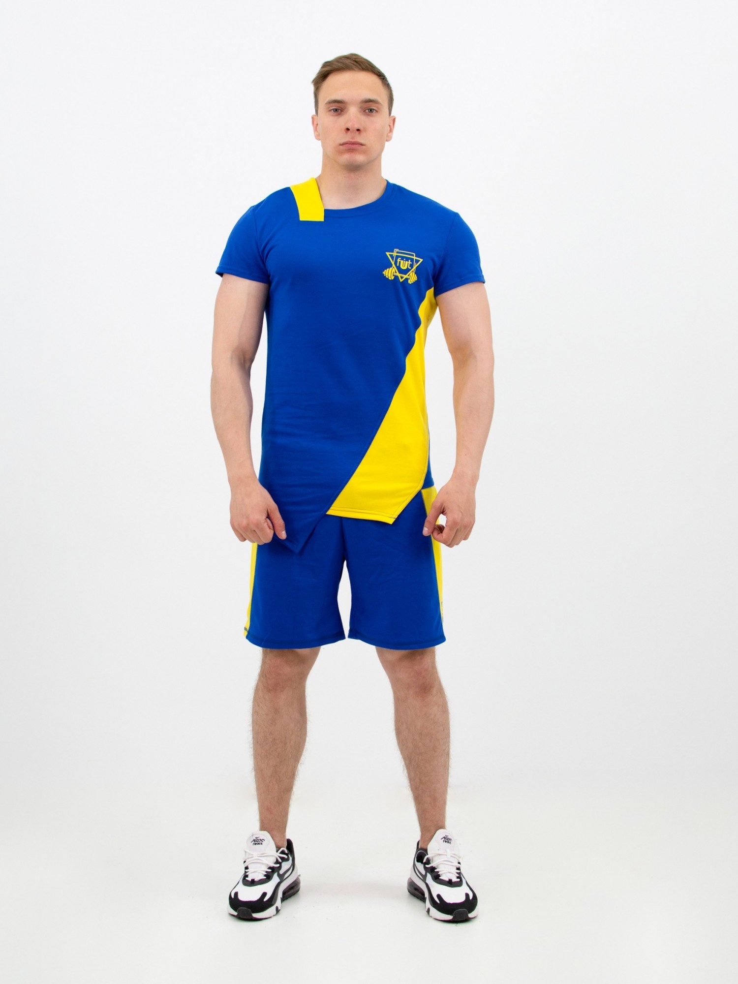 

Мужской спортивный комплект(Футболка+шорты) fitU Grade y-blue 1.0  Синий, Мужской спортивный комплект(Футболка+шорты) fitU Grade y-blue 1.0 L Синий