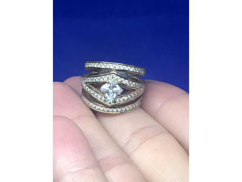 

Кольцо (позолота) с фианитами Sky Jewelry 000224