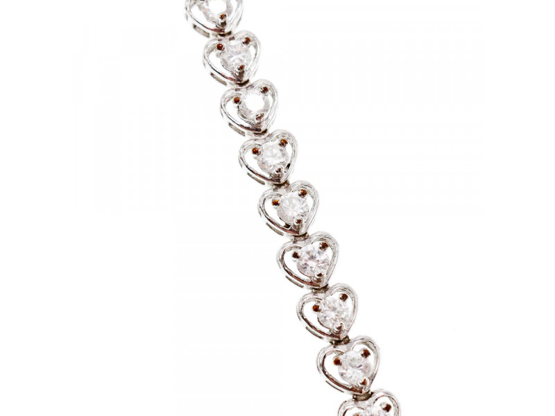 

Серебряный браслет 925 проба форма-сердца Sky Jewelry 000426