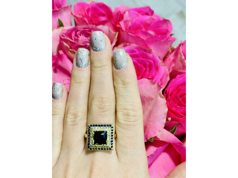 

Серебряное кольцо 925 проба с Сапфиром Sky Jewelry 000803
