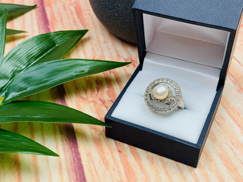 

Серебряное кольцо 925 пробы с жемчугом Sky Jewelry 000694