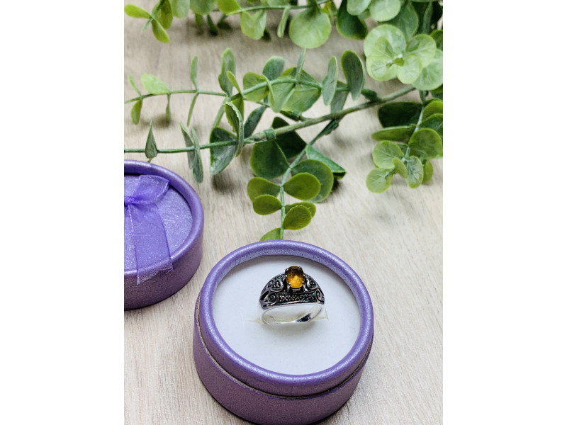 

Серебряное кольцо с камнем Гелиодор Sky Jewelry 000578