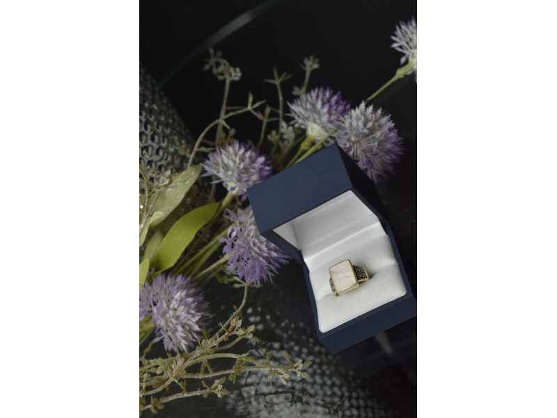 

Серебряное кольцо 925 пробы с Перламутром Sky Jewelry 001149