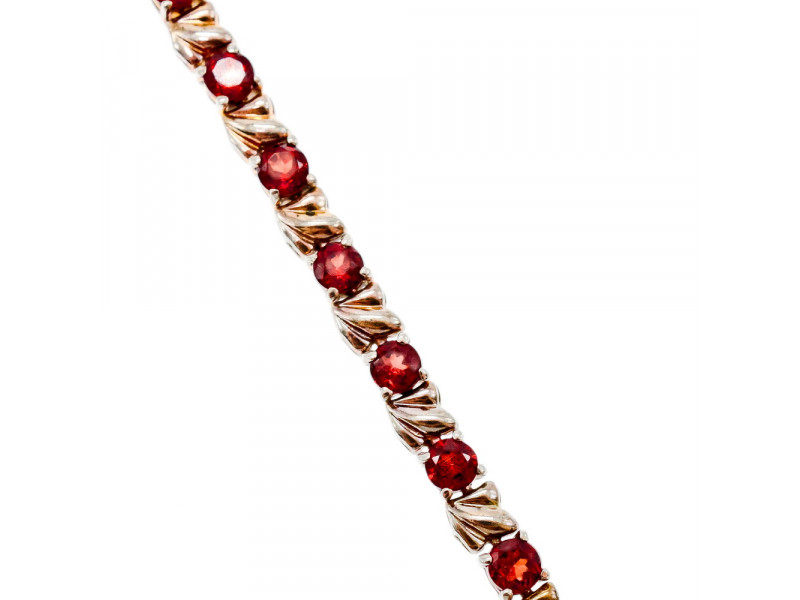 

Серебряный браслет 925 проба с Гранатом Sky Jewelry 000737