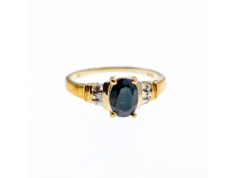 

Золотое кольцо 10К (417 проба) с камнем Шпинель Sky Jewelry 000910