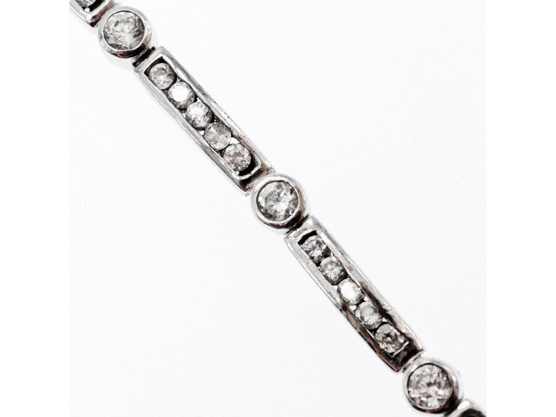 

Серебряный браслет с фианитами 925 проба Sky Jewelry 000420