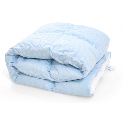 

Одеяло MirSon пуховое 1861 Bio-Blue 50 пух Зима+ 140x205