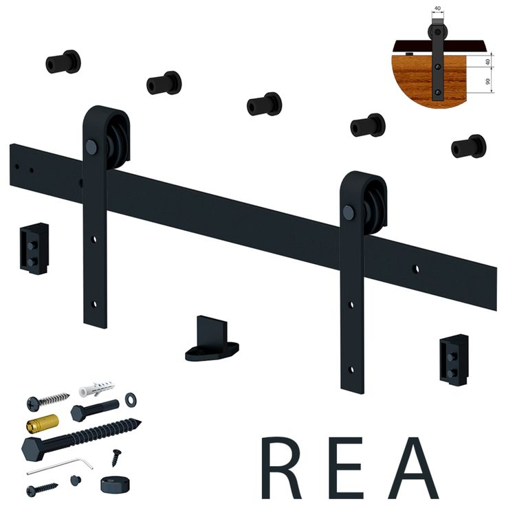 

Комплект Фурнитуры Rea 100Кг На 1 Дверь 850-1050 Мм, Черный Матовый Mantion 213-451