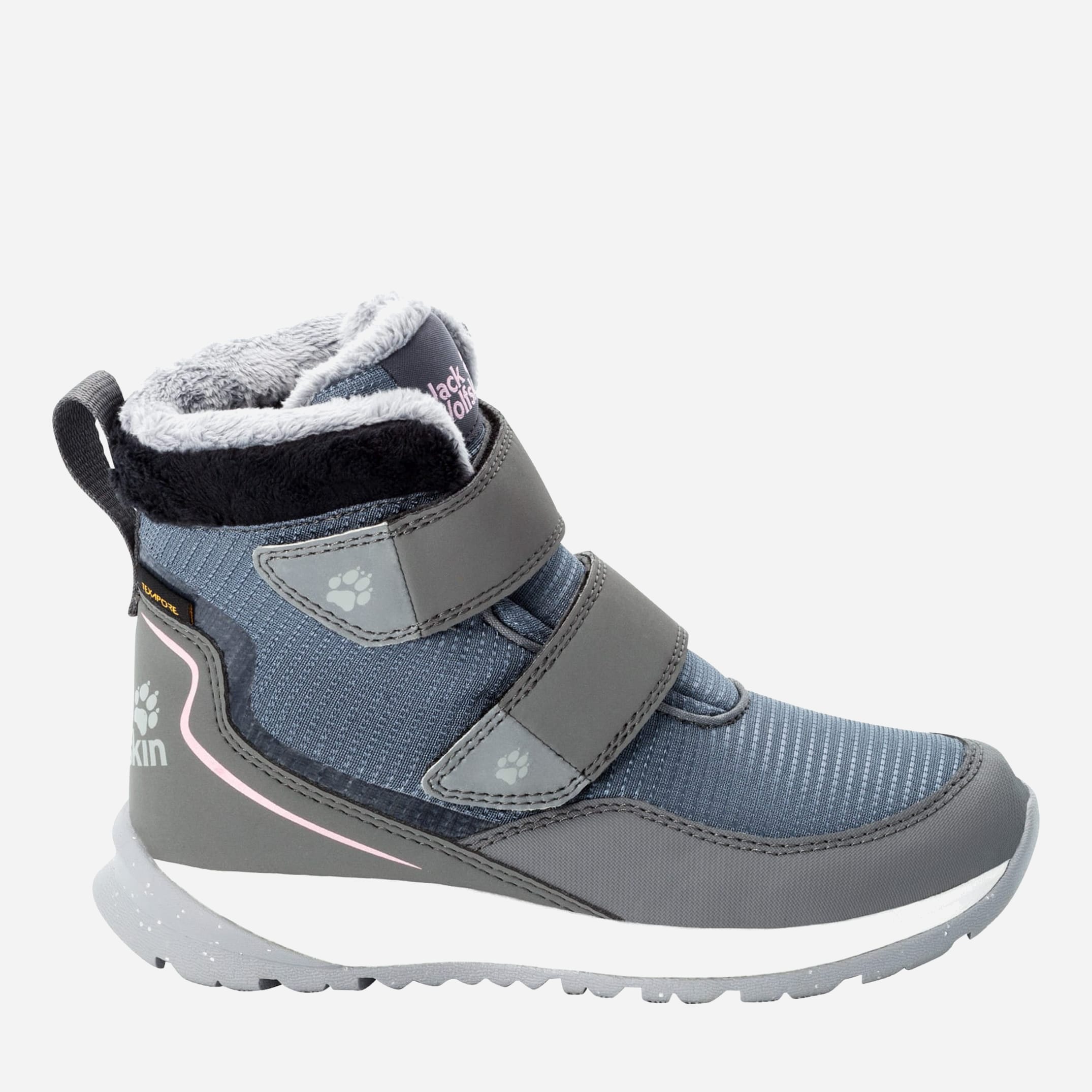 

Ботинки Jack Wolfskin Polar Bear Texapore Mid Vc K 4036172-6514 34 (2UK) Серые