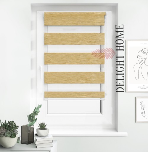 

Рулонная штора День-ночь Tanova рогожка VTN4 бежевая 57.5х150 см