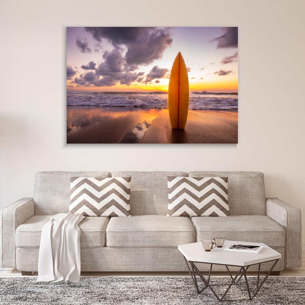 

Картина на холсте Природа Surfboard On The Beach 45х60 см.