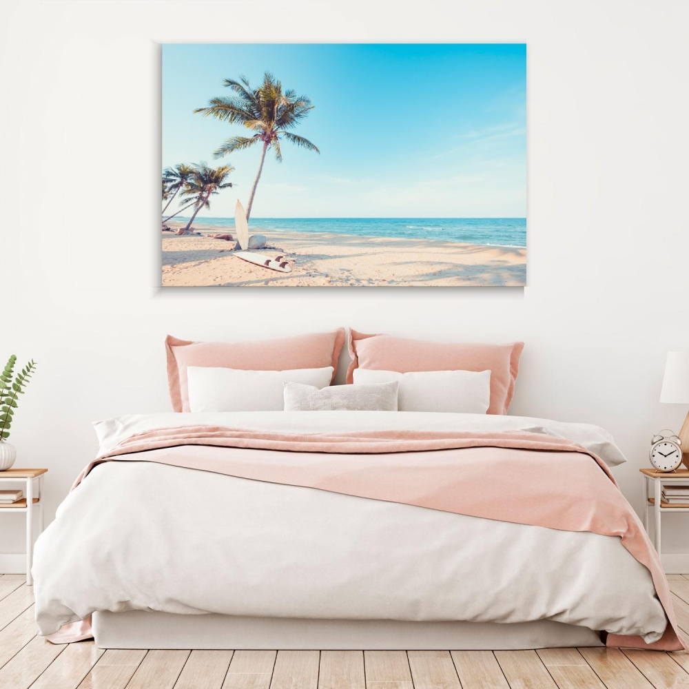 

Картина на холсте Природа Palm Trees On A Tropical Beach 110х150 см.