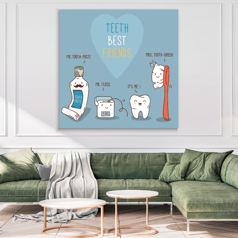 

Картина на холсте Стоматология Best Friends Of Teeth 45х60 см.