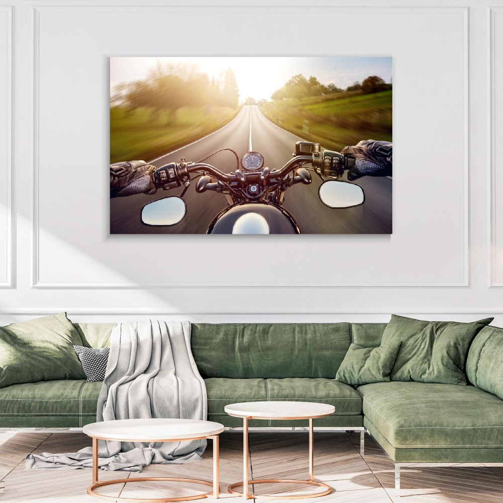 

Картина на холсте Автомобили High Speed Driving 90х120 см.