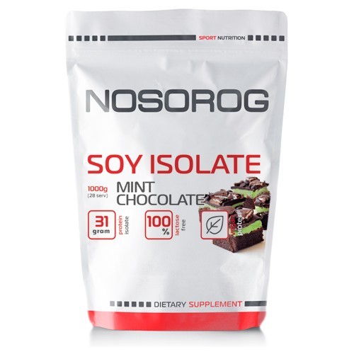 

Протеин соевый изолят Носорог / Nosorog Nutrition Soy Isolate Protein 1 kg шоколад мята