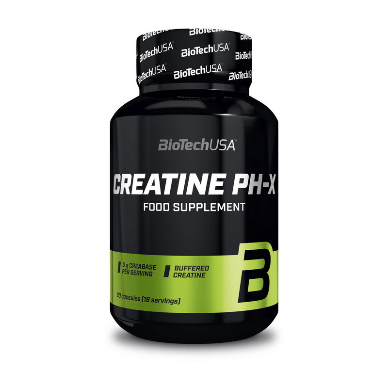 

Буферизованный креатин моногидрат Биотеч / BioTech Creatine pH-X 90 caps / капсул