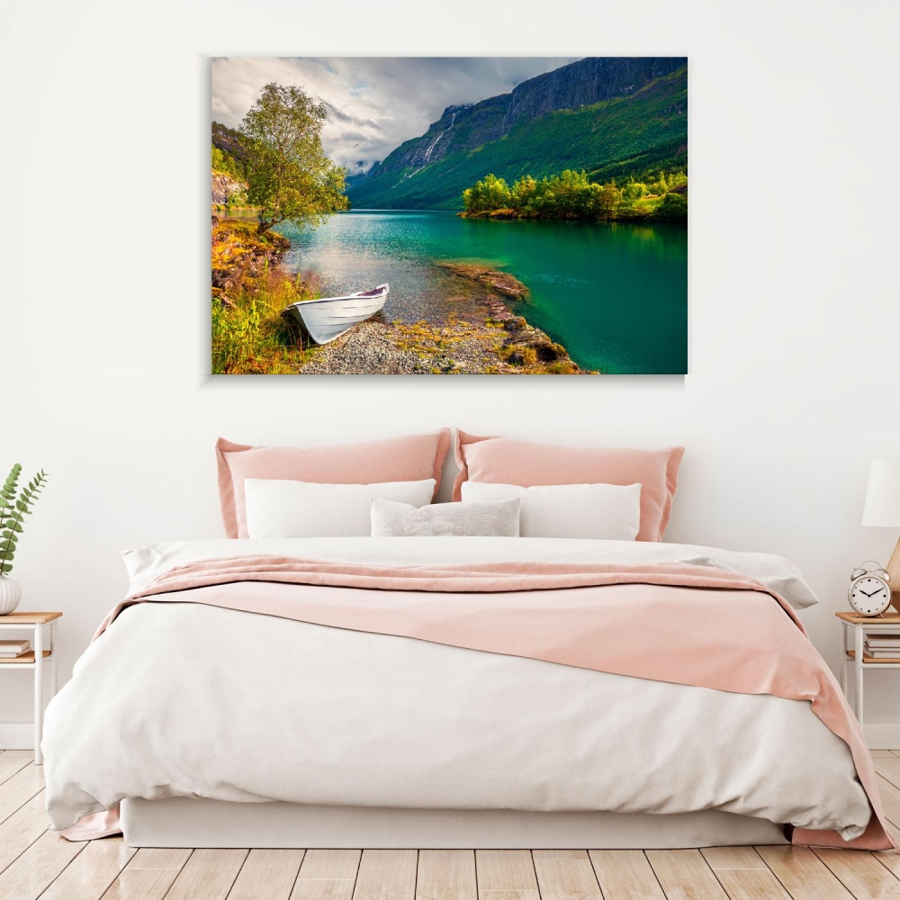 

Картина на холсте Природа Lake Lovatnet 110х150 см.