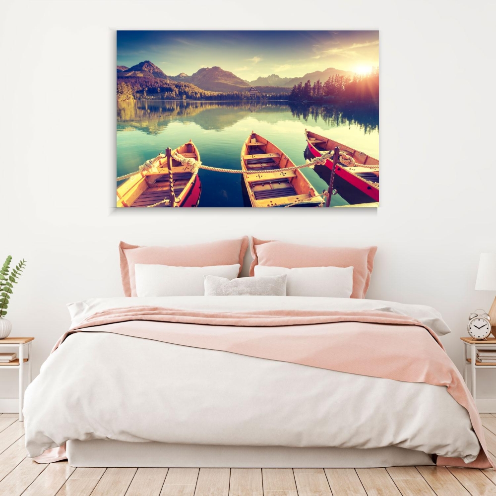 

Картина на холсте Природа Mountain Lake 90х120 см.