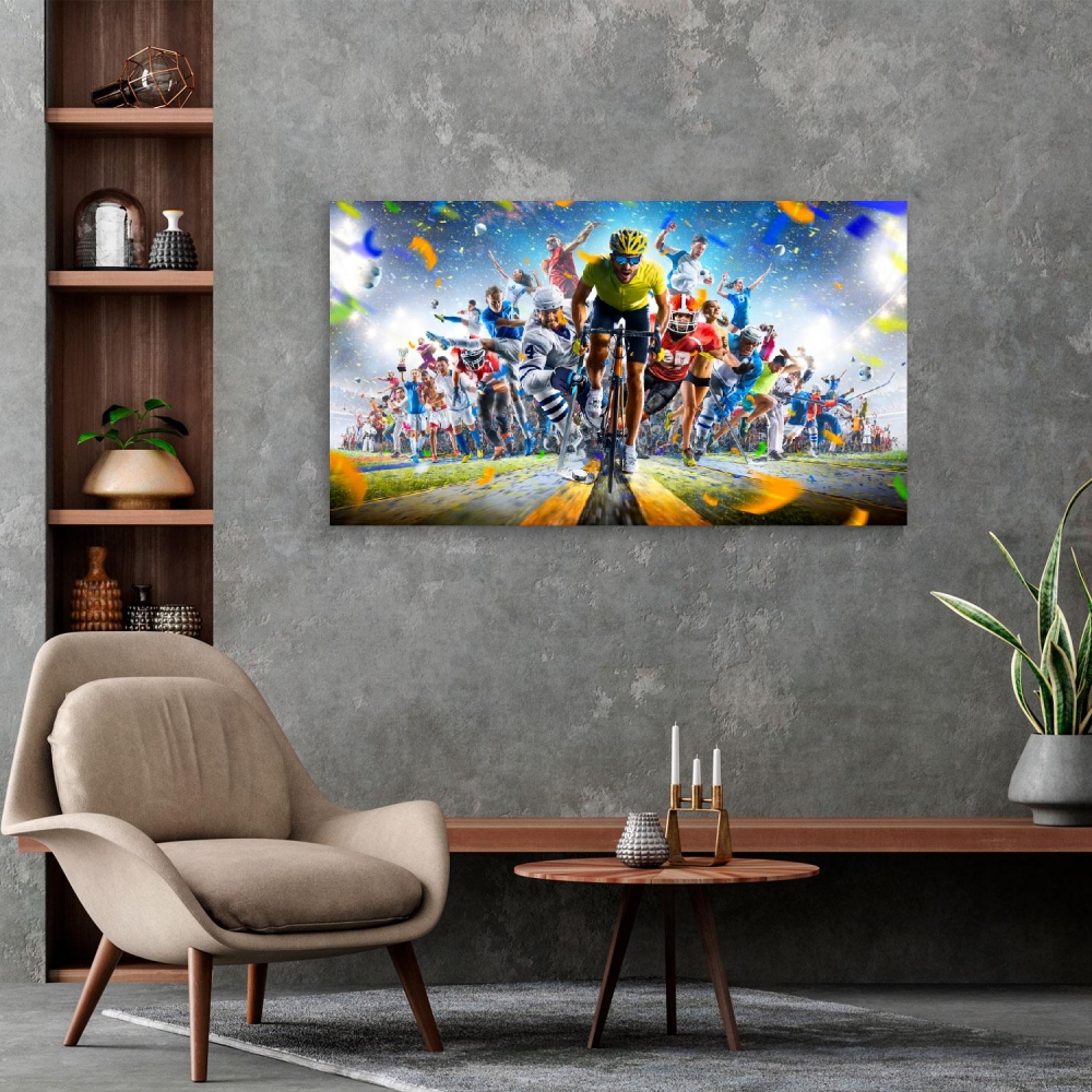 

Картина на холсте Cпорт Grand Arena Sports Collage 60х120 см.