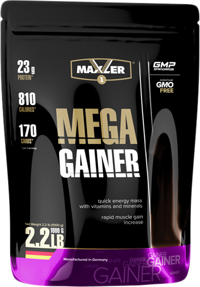 

Гейнер Maxler Mega Gainer 1 кг Ваниль (4014871027680)