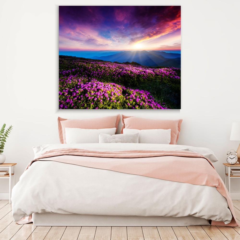 

Картина на холсте Природа Magic Pink Rhododendron Flowers 100х100 см.